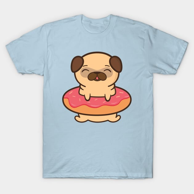 Cute and Kawaii Adorable Pug T-Shirt by happinessinatee